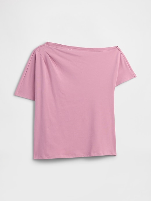Image number 5 showing, Stretch Jersey One-Shoulder Top