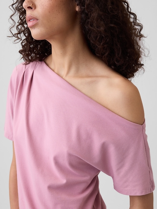 Image number 4 showing, Stretch Jersey One-Shoulder Top