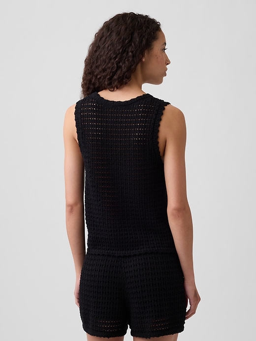 Image number 2 showing, Crochet Shell Tank