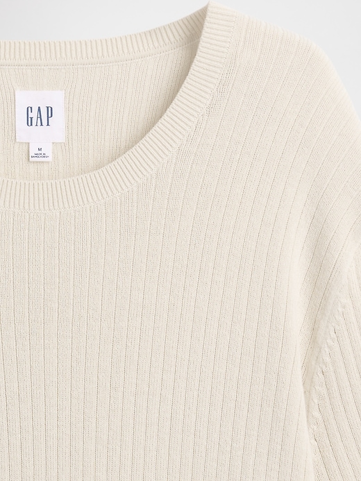 Image number 4 showing, Ribbed Crewneck Sweater T-Shirt