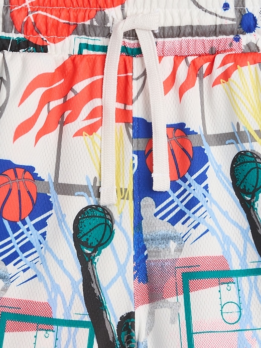 Image number 2 showing, Kids 100% Recycled Pull-On Mesh Shorts