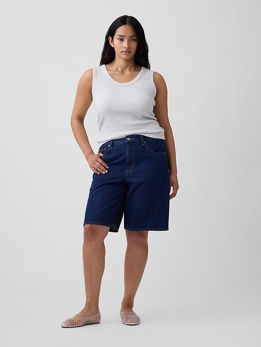 Image number 5 showing, 11" Low Slung SuperSoft Longline Denim Shorts