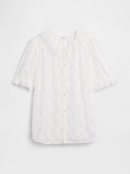 Image number 2 showing, Relaxed Lace Ruffle Top