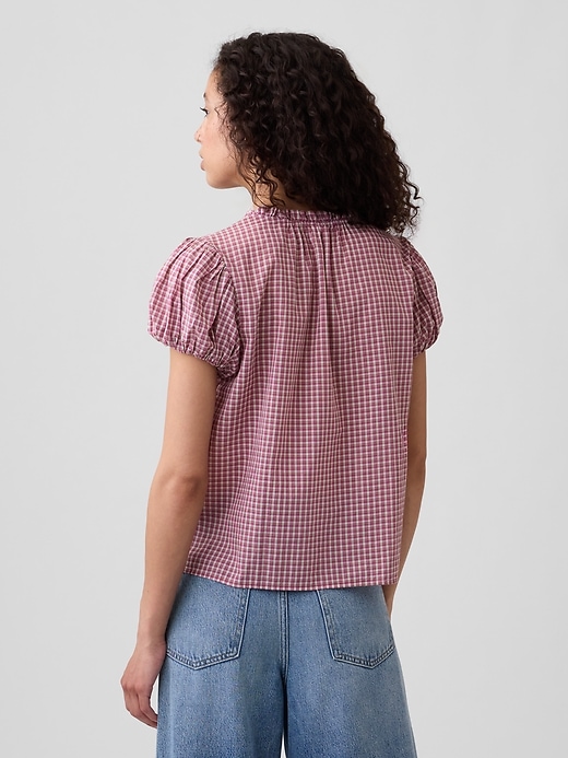 Image number 2 showing, Print Puff Sleeve Top