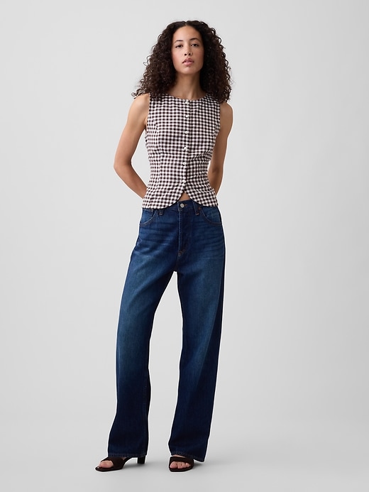 Image number 3 showing, Boatneck Button-Up Top