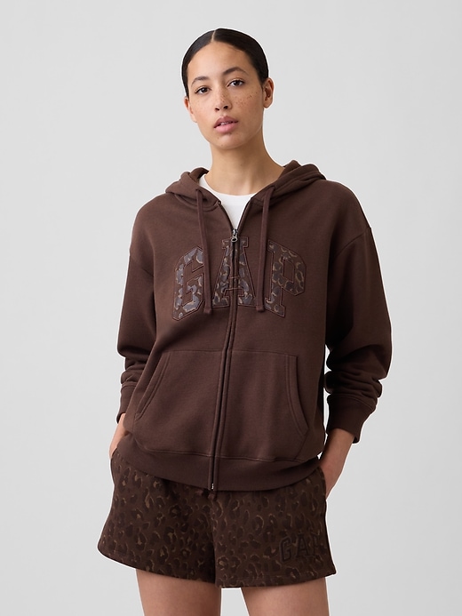 Image number 1 showing, Relaxed Gap Logo Zip Hoodie