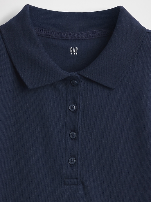 Image number 3 showing, Kids Uniform Stretch Pique Polo Shirt