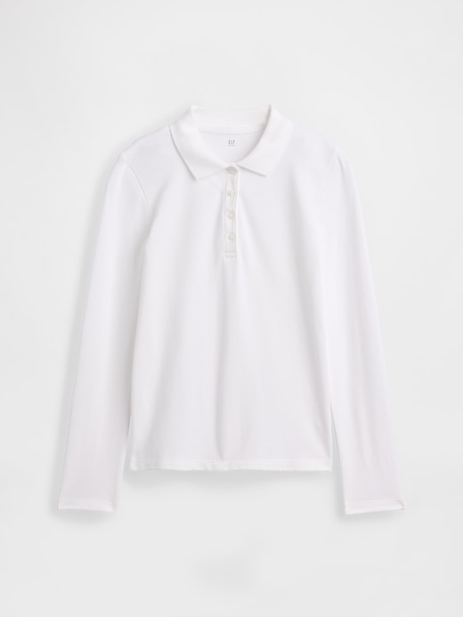 Image number 1 showing, Kids Uniform Stretch Pique Polo Shirt