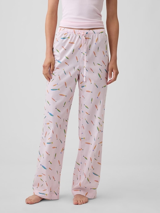 Image number 3 showing, Poplin PJ Pants