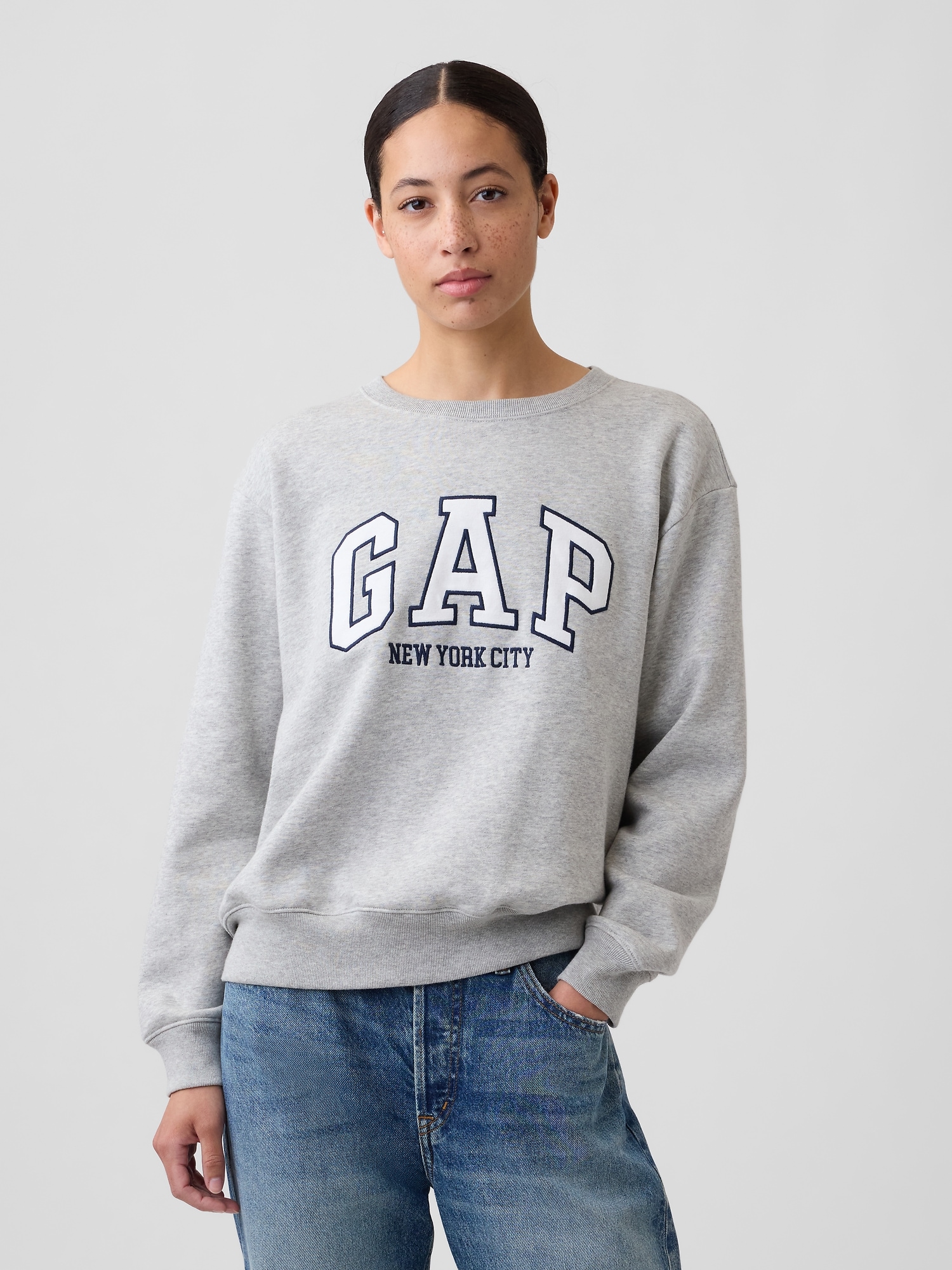 Relaxed Gap City Logo Sweatshirt