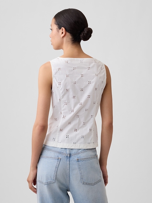 Image number 2 showing, Boatneck Button-Up Top