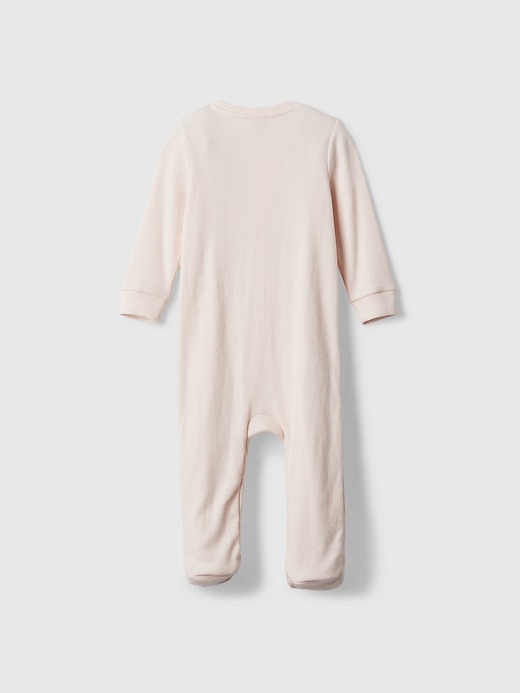 Image number 3 showing, Baby Ribbed Two-Way Zip One-Piece
