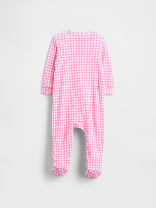 Image number 3 showing, Baby Print Two-Way Zip One-Piece