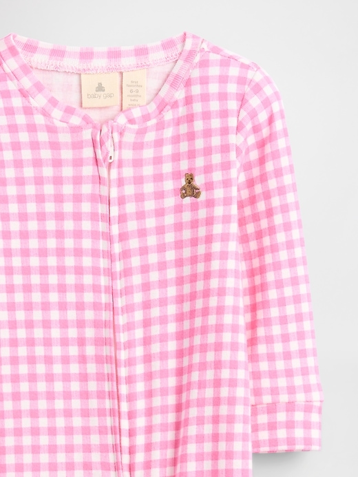 Image number 2 showing, Baby Print Two-Way Zip One-Piece