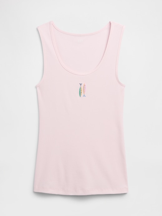 Image number 5 showing, Gap Logo Ribbed Tank Top