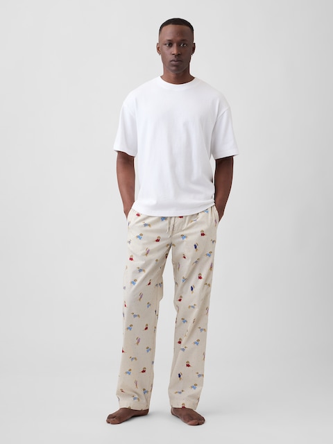 Relaxed Poplin PJ Pants
