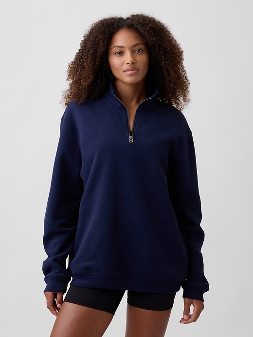 Adult Relaxed Quarter-Zip Fleece Sweatshirt | Gap Factory