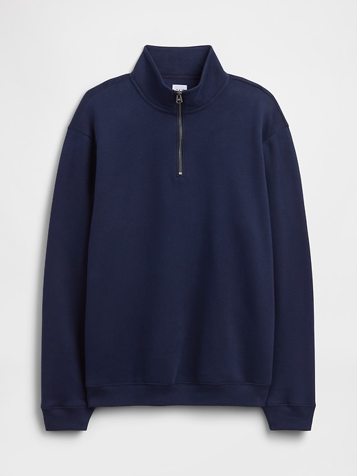 Image number 6 showing, Adult Relaxed Quarter-Zip Fleece Sweatshirt