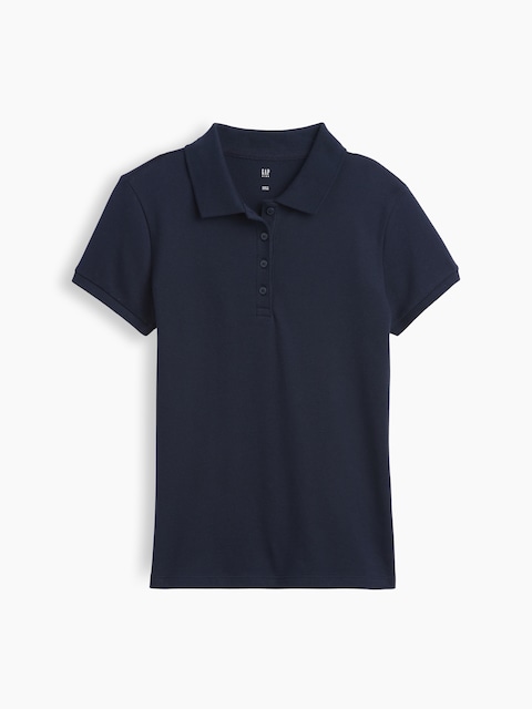 Kids Uniform Stretch Pique Polo Shirt