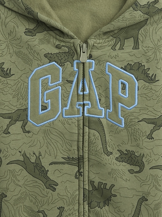 Image number 3 showing, babyGap Relaxed Print Logo Zip Hoodie