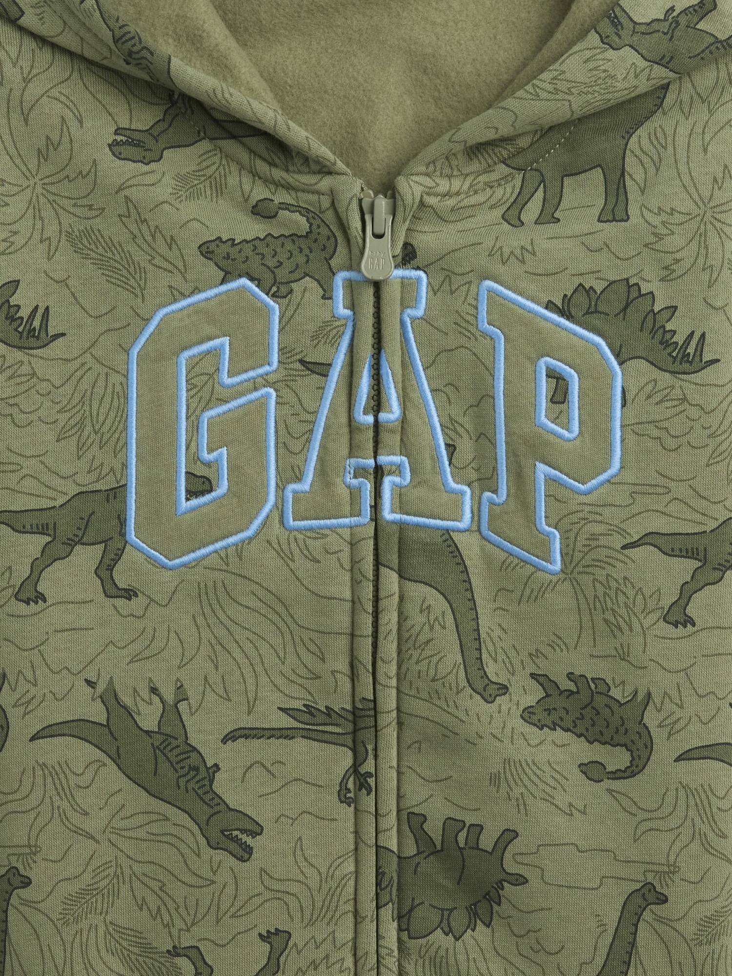 babyGap Relaxed Print Logo Zip Hoodie | Gap Factory