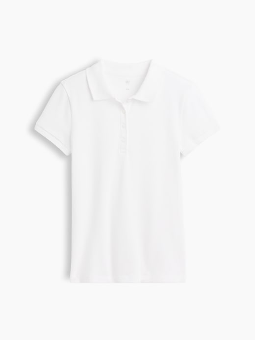 Image number 1 showing, Kids Uniform Stretch Pique Polo Shirt