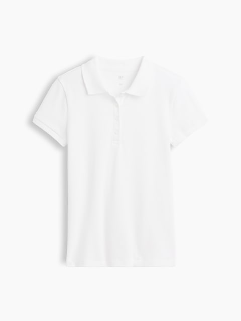 Kids Uniform Stretch Pique Polo Shirt