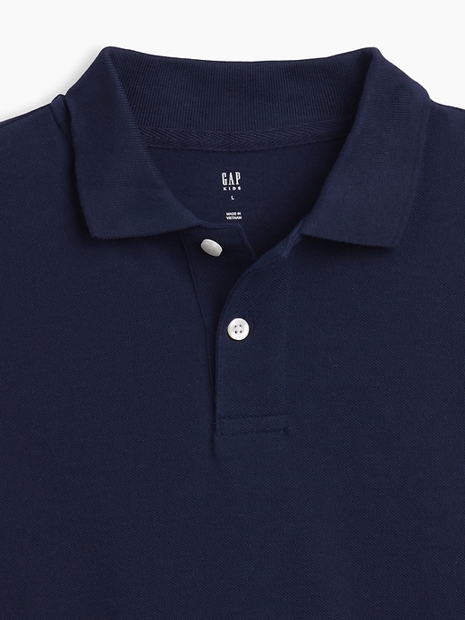 Image number 3 showing, Kids Uniform Pique Polo Shirt