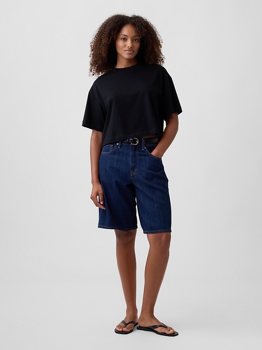 Image number 3 showing, Relaxed Cropped Crewneck T-Shirt