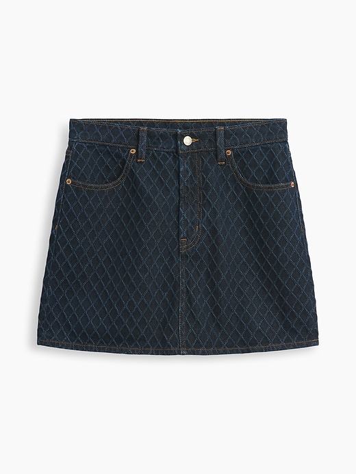 Image number 5 showing, Textured Denim Mini Skirt