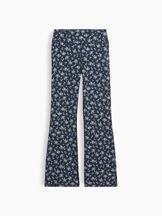 Image number 1 showing, Kids Print Stretch Jersey Flare Leggings