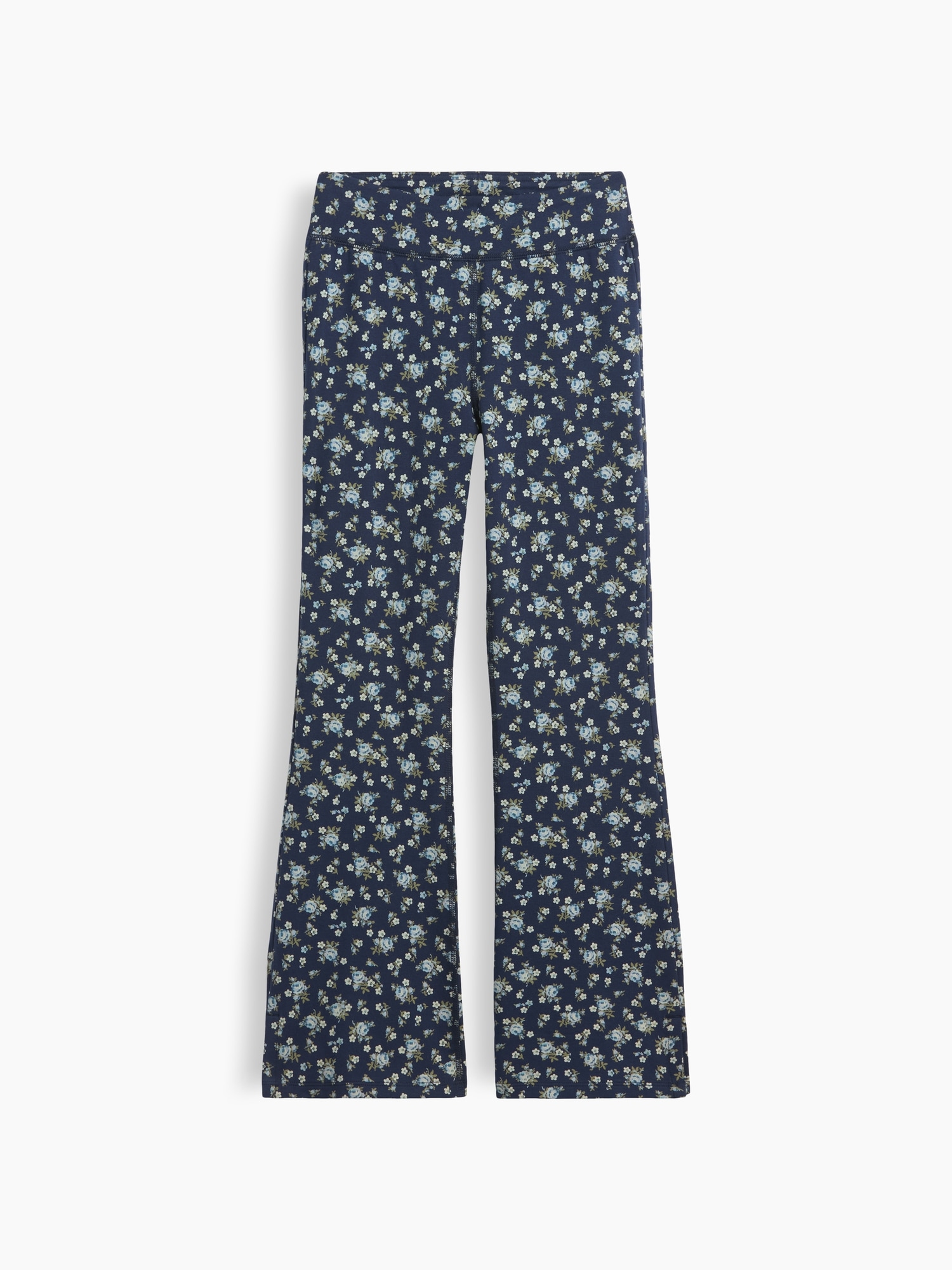 Kids Print Stretch Jersey Flare Leggings