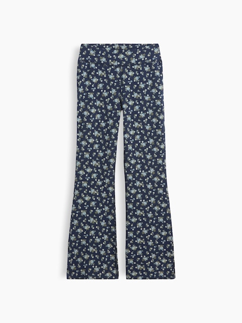 Kids Print Stretch Jersey Flare Leggings
