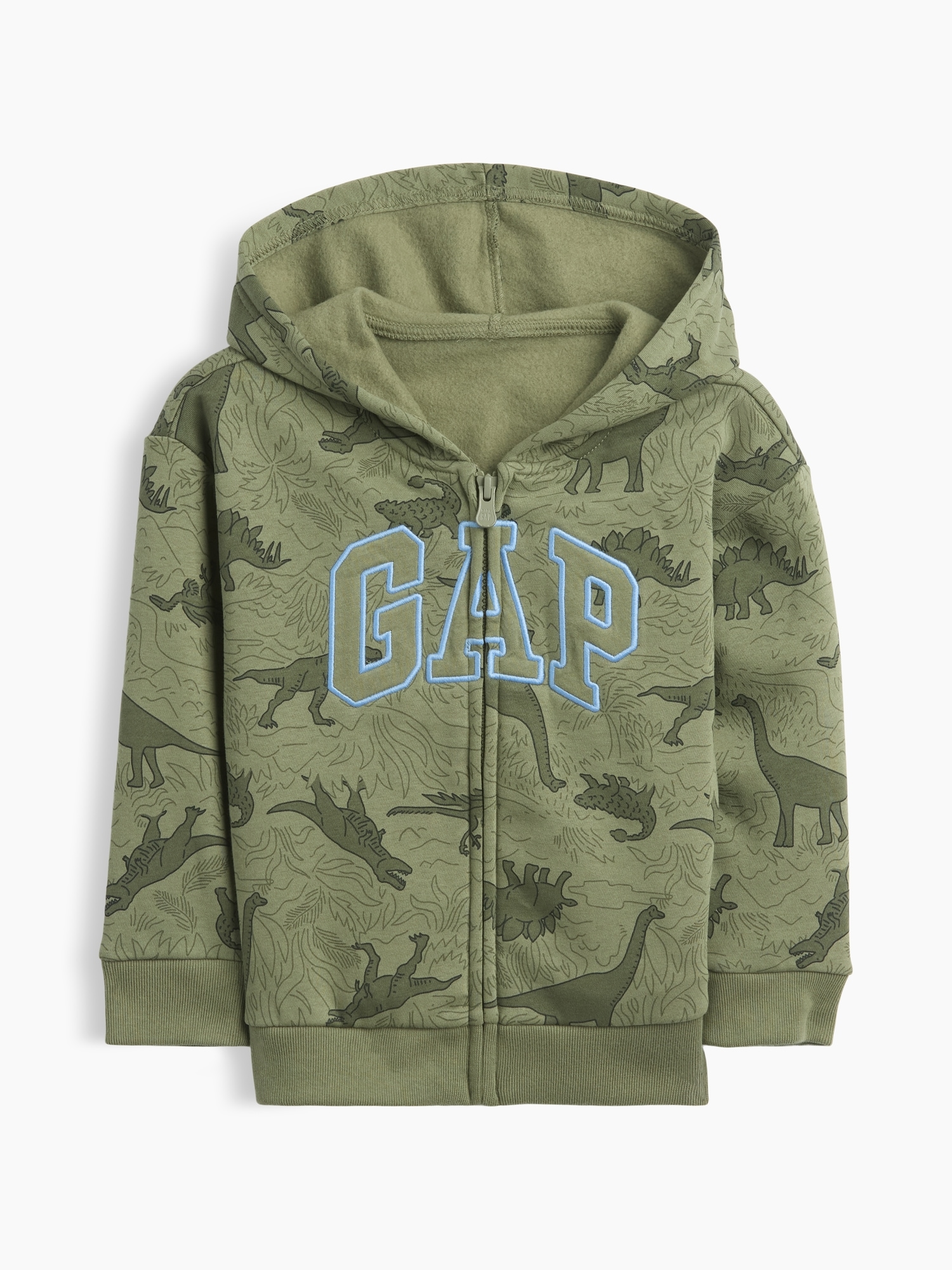babyGap Relaxed Print Logo Zip Hoodie | Gap Factory