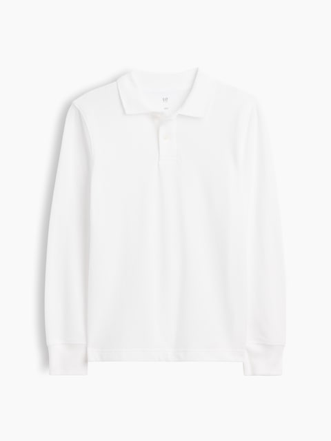 Kids Uniform Pique Polo Shirt