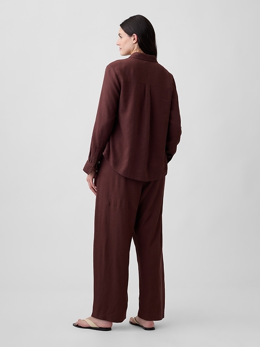 Image number 6 showing, Mid Rise Pull-On Barrel Pants