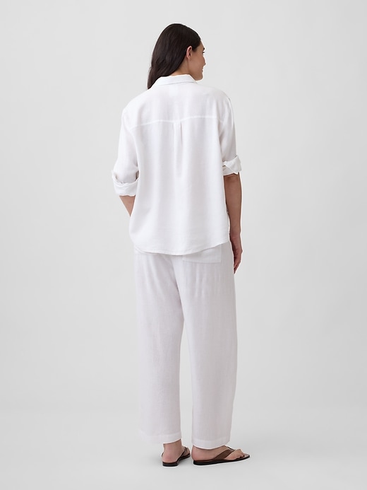 Image number 6 showing, Mid Rise Pull-On Barrel Pants