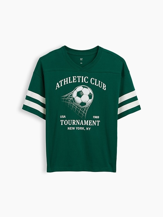 Image number 1 showing, Kids Oversized Soccer T-Shirt
