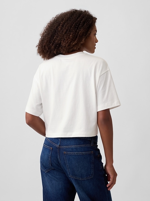 Image number 2 showing, Relaxed Cropped Crewneck T-Shirt