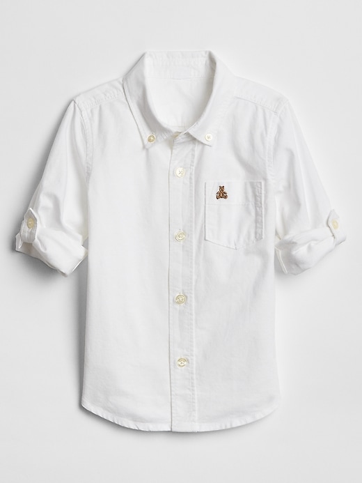 Gap Factory Toddler Oxford Convertible Shirt White Size 18-24 M Gap Factory Toddler Oxford Convertible Shirt White Size 18-24 M