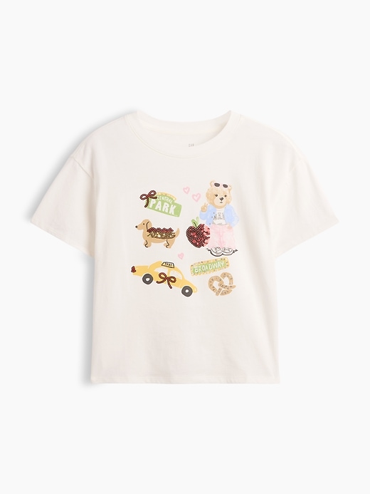 Image number 1 showing, Kids Oversized Graphic T-Shirt