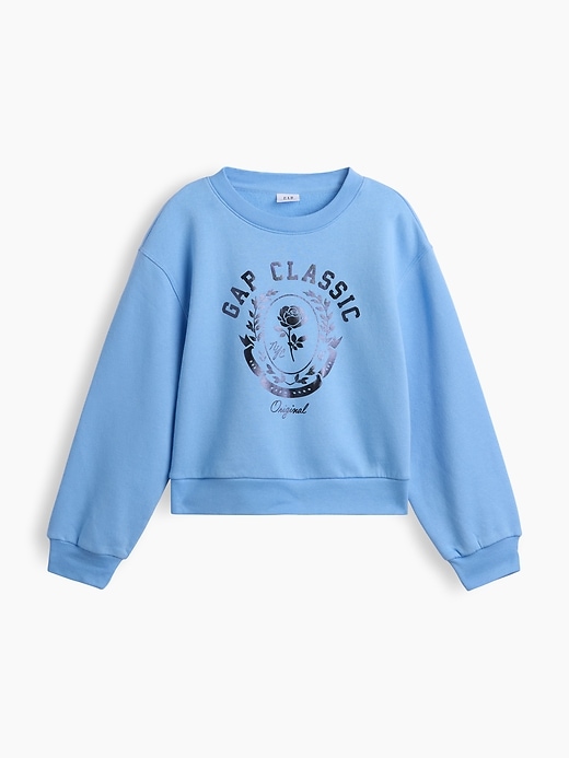 Image number 1 showing, Kids Relaxed Wedge Crewneck Sweatshirt