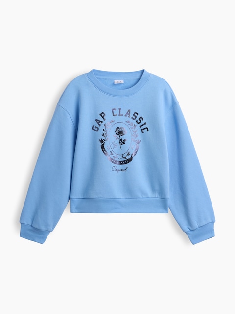 Kids Relaxed Wedge Crewneck Sweatshirt