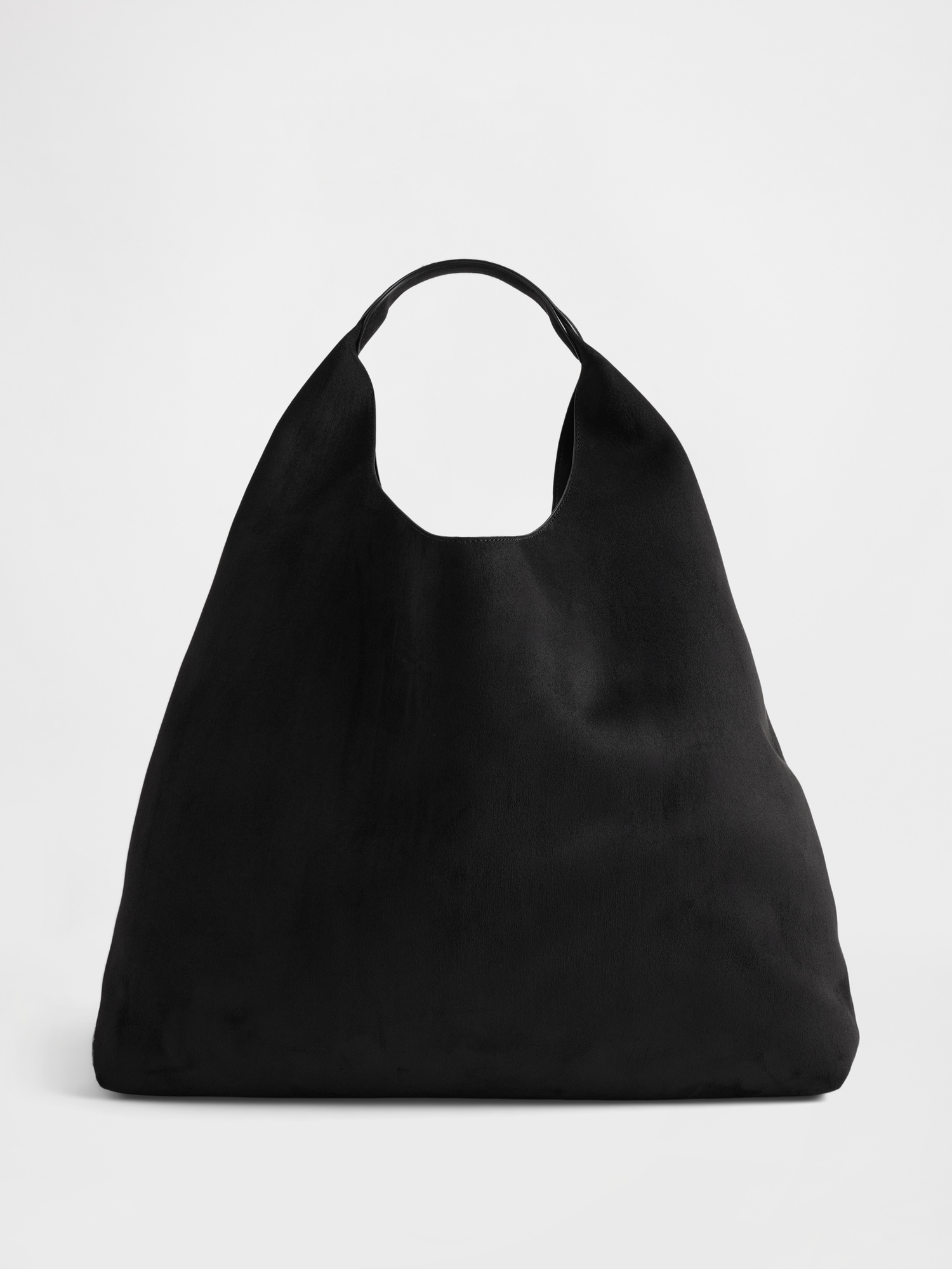 Slouchy Vegan-Suede Tote Bag
