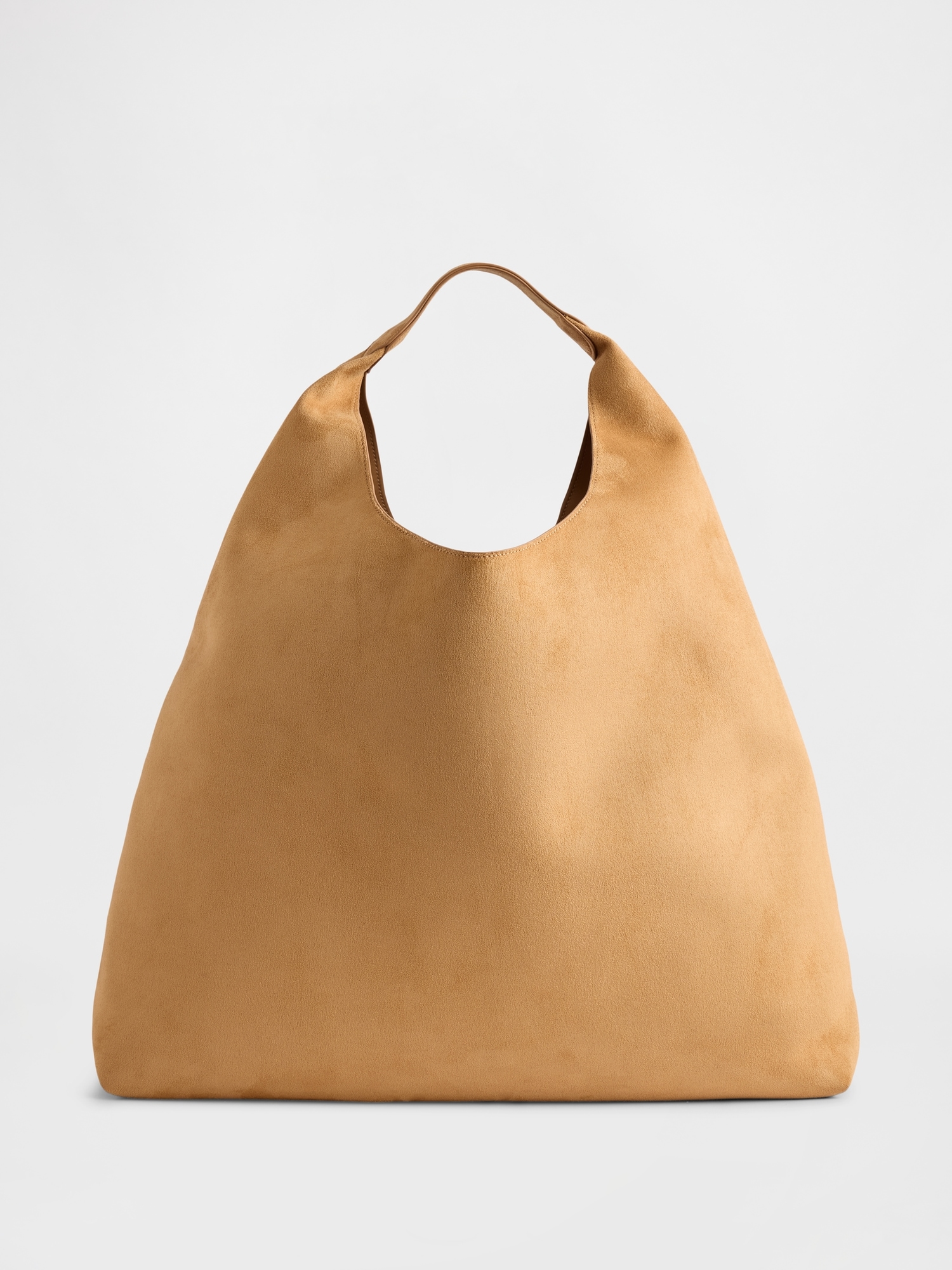 Slouchy Vegan-Suede Tote Bag