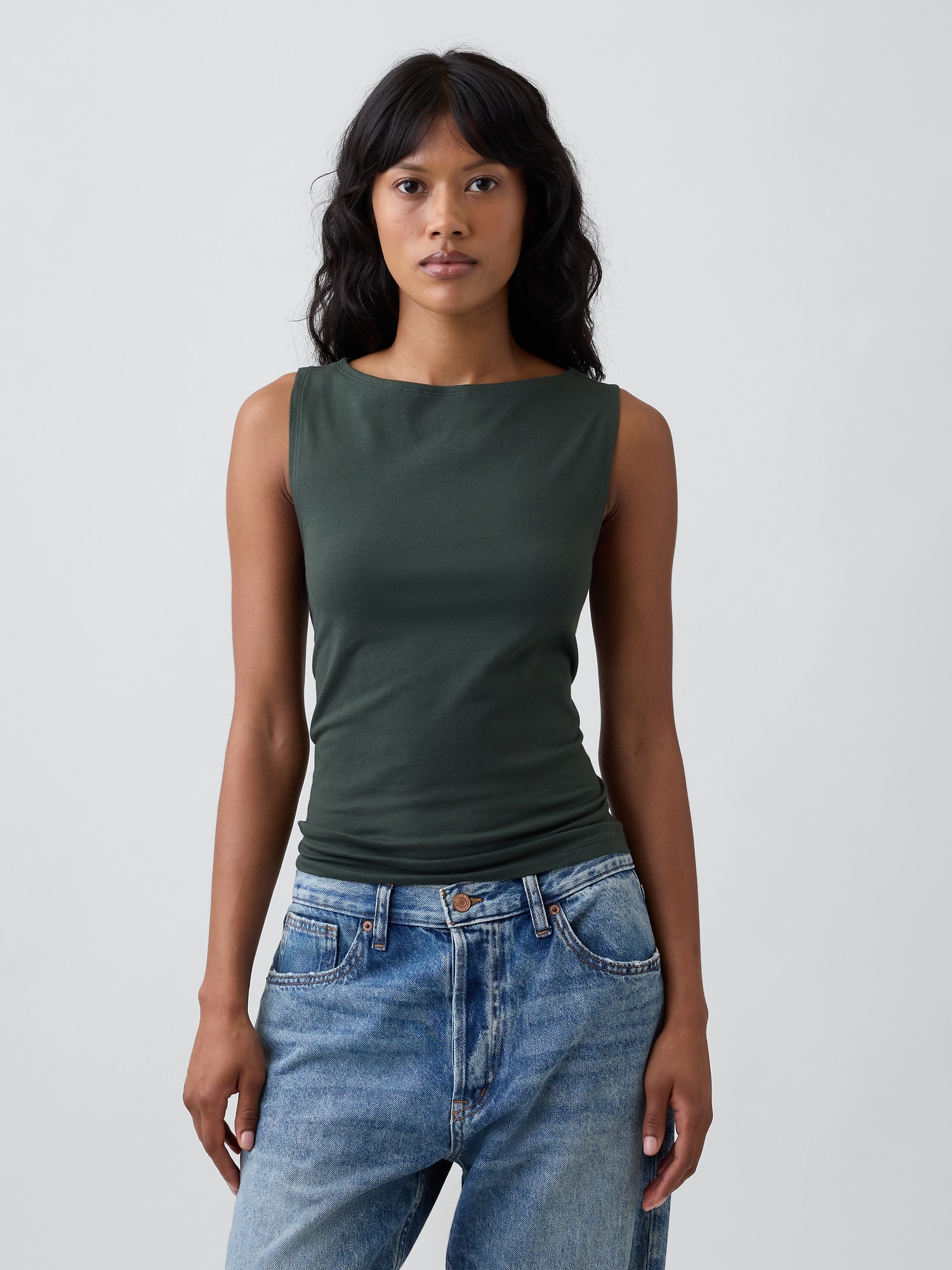Boatneck Tank Top