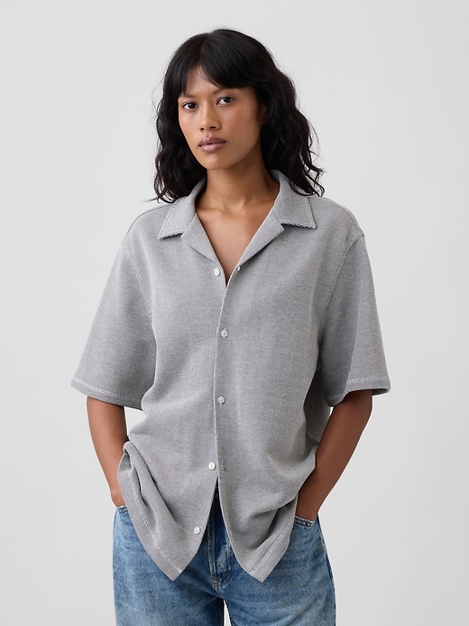 Image number 4 showing, Adult French Terry Vacay Shirt in Standard Fit