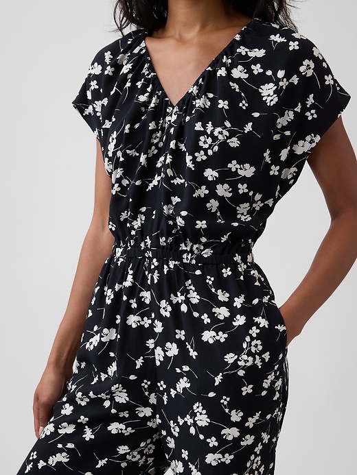 Image number 3 showing, Flutter Sleeve Wide-Leg Jumpsuit