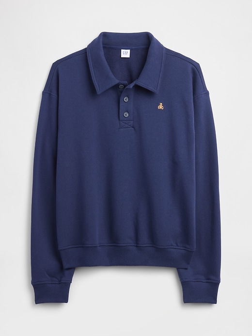 Image number 5 showing, Relaxed Cropped Polo Sweatshirt