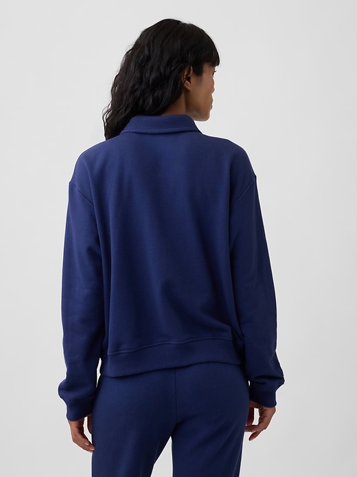 Image number 2 showing, Relaxed Cropped Polo Sweatshirt